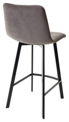 Полубарный стул CHILLI-QB SQUARE графит #14, велюр / черный каркас (H=66cm) М-City в Красноуральске - krasnouralsk.ok-mebel.com | фото 3