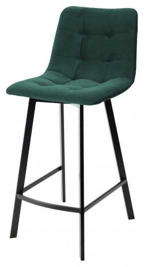 Полубарный стул CHILLI-QB SQUARE зеленый #19, велюр / черный каркас (H=66cm) М-City в Красноуральске - krasnouralsk.ok-mebel.com | фото