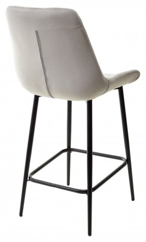 Полубарный стул ХОФМАН, цвет H-09 Светло-серый, велюр / черный каркас H=63cm М-City в Красноуральске - krasnouralsk.ok-mebel.com | фото 6