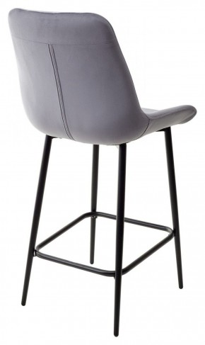 Полубарный стул ХОФМАН, цвет H-14 Серый, велюр / черный каркас H=63cm М-City в Красноуральске - krasnouralsk.ok-mebel.com | фото 5