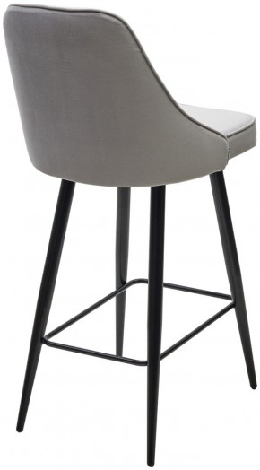 Полубарный стул NEPAL-PB СВЕТЛО- СЕРЫЙ BM-4, велюр/ черный каркас (H=68cm) М-City в Красноуральске - krasnouralsk.ok-mebel.com | фото 4