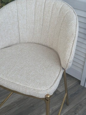 Полубарный стул WENDY TRF-11 светло-бежевый, ткань / золотой каркас (H=65) М-City в Красноуральске - krasnouralsk.ok-mebel.com | фото