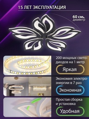Потолочная люстра Natali Kovaltseva FORTUNA LED LAMPS 81107/5C в Красноуральске - krasnouralsk.ok-mebel.com | фото 5