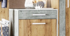 Прихожая Кензо (крафт/бетон) вешалка+шкаф в Красноуральске - krasnouralsk.ok-mebel.com | фото 5
