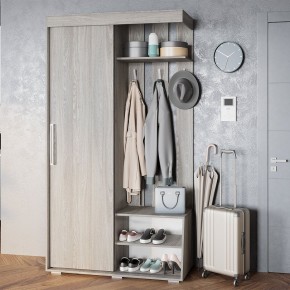 Прихожая Зара ПР-01 (ясень белый) в Красноуральске - krasnouralsk.ok-mebel.com | фото 3
