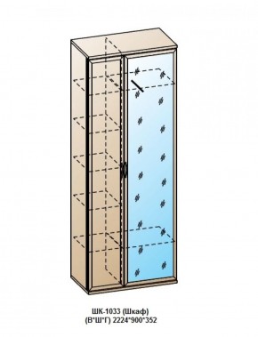 ШК-1033 (Шкаф) в Красноуральске - krasnouralsk.ok-mebel.com | фото