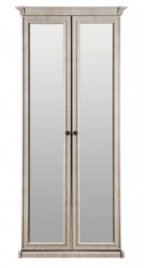 Шкаф 2-х створчатый с зеркалом Афина (крем корень) в Красноуральске - krasnouralsk.ok-mebel.com | фото