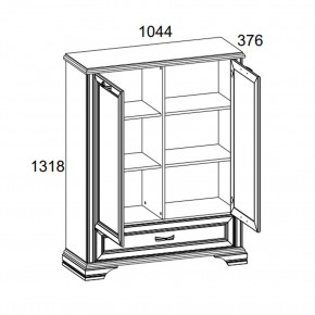 Шкаф 2D1SL, MONAKO, цвет Сосна винтаж/дуб анкона в Красноуральске - krasnouralsk.ok-mebel.com | фото 3