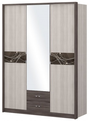 Шкаф 3-х дверный с зеркалом Шк68.2 МС Николь в Красноуральске - krasnouralsk.ok-mebel.com | фото