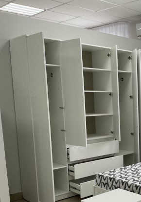 Шкаф 4-ств. с 3 ящиками "Бьянко" в Красноуральске - krasnouralsk.ok-mebel.com | фото 2