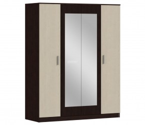 Шкаф 4х дверный с зеркалами Уют СБ-2750/1.Н (Венге/Паллада) в Красноуральске - krasnouralsk.ok-mebel.com | фото