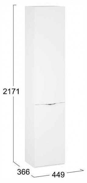 Шкаф для белья Глосс СМ-319.07.011 в Красноуральске - krasnouralsk.ok-mebel.com | фото 4