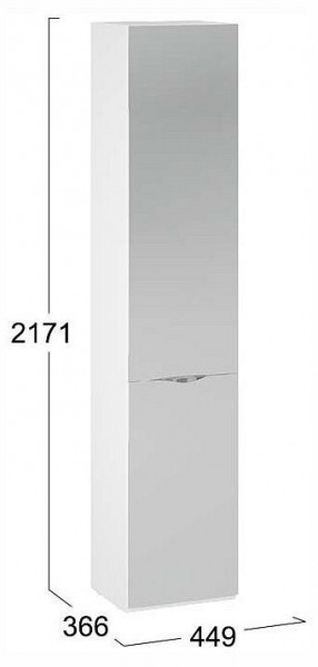 Шкаф для белья Глосс СМ-319.07.012 в Красноуральске - krasnouralsk.ok-mebel.com | фото 4