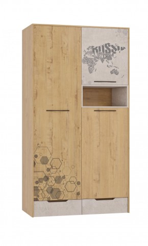 Шкаф для одежды 3 двери и 2 ящика Шк134.0 ДС Стэнфорд в Красноуральске - krasnouralsk.ok-mebel.com | фото