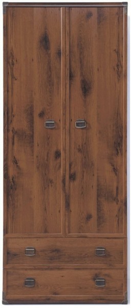 Шкаф JSZF 2d2s полки (МС Индиана) дуб саттер в Красноуральске - krasnouralsk.ok-mebel.com | фото