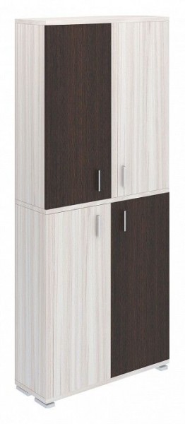 Шкаф книжный Домино ПУ-30-3 в Красноуральске - krasnouralsk.ok-mebel.com | фото