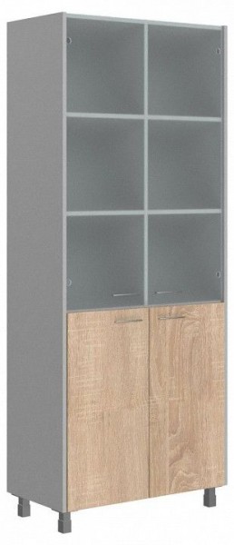 Шкаф книжный Offix New OHC 87.2 в Красноуральске - krasnouralsk.ok-mebel.com | фото