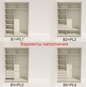 Шкаф-купе 1400 серии SOFT D8+D2+B2+PL4 (2 ящика+F обр.штанга) профиль «Графит» в Красноуральске - krasnouralsk.ok-mebel.com | фото 6