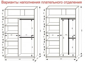 Шкаф-купе 1400 серии SOFT D8+D2+B2+PL4 (2 ящика+F обр.штанга) профиль «Графит» в Красноуральске - krasnouralsk.ok-mebel.com | фото 7