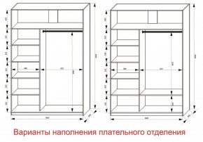 Шкаф-купе 1600 серии SOFT D1+D3+B2+PL1 (2 ящика+1штанга) профиль «Графит» в Красноуральске - krasnouralsk.ok-mebel.com | фото 6