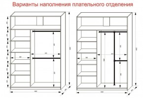 Шкаф-купе 1600 серии SOFT D1+D3+B2+PL1 (2 ящика+1штанга) профиль «Графит» в Красноуральске - krasnouralsk.ok-mebel.com | фото 7