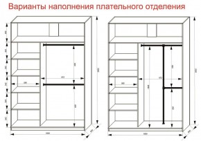 Шкаф-купе 1600 серии SOFT D6+D4+B2+PL2 (2 ящика+1штанга+1 полка) профиль «Капучино» в Красноуральске - krasnouralsk.ok-mebel.com | фото 9