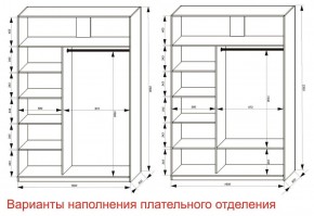 Шкаф-купе 1600 серии SOFT D6+D6+B2+PL3 (2 ящика+2штанги) профиль «Капучино» в Красноуральске - krasnouralsk.ok-mebel.com | фото 8