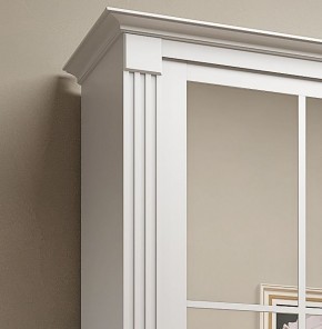 Шкаф-купе 2150 серии NEW CLASSIC K4+K4+K4+B22+PL4(по 2 ящика лев/прав+F обр.штанга) профиль «Капучино» в Красноуральске - krasnouralsk.ok-mebel.com | фото 4