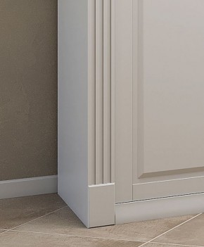 Шкаф-купе 2150 серии NEW CLASSIC K4+K4+K4+B22+PL4(по 2 ящика лев/прав+F обр.штанга) профиль «Капучино» в Красноуральске - krasnouralsk.ok-mebel.com | фото 5