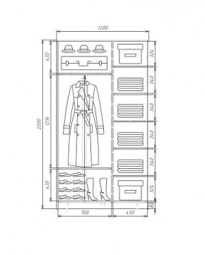 Шкаф-купе ХИТ 22-4-12-11 (420) в Красноуральске - krasnouralsk.ok-mebel.com | фото 5