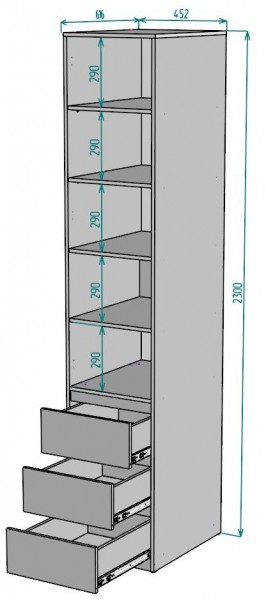 Шкаф Мальта H161 в Красноуральске - krasnouralsk.ok-mebel.com | фото 2