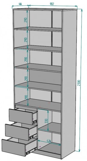 Шкаф Мальта H191 в Красноуральске - krasnouralsk.ok-mebel.com | фото 2