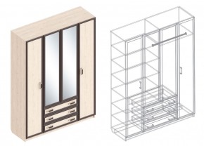 Шкаф "Наоми" 4-х створчатый в Красноуральске - krasnouralsk.ok-mebel.com | фото 3