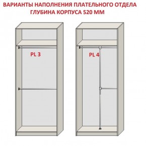 Шкаф распашной серия «ЗЕВС» (PL3/С1/PL2) Серый камень/Небраска натуральный в Красноуральске - krasnouralsk.ok-mebel.com | фото 10