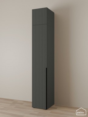 Шкаф с антресолью Linnea MHR-1A-1 2450х400х510 (Графит-М 11.1.25) в Красноуральске - krasnouralsk.ok-mebel.com | фото