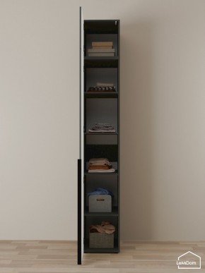 Шкаф с антресолью Linnea MHR-1A-2 2450х400х510 (Графит-М 11.1.25) в Красноуральске - krasnouralsk.ok-mebel.com | фото 4