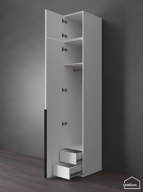 Шкаф с антресолью Linnea MHR-1A-3 2450х400х510 (Белый-М 11.1.1) в Красноуральске - krasnouralsk.ok-mebel.com | фото 6