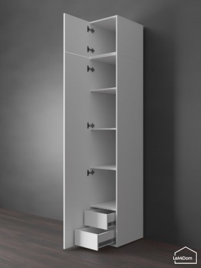 Шкаф с антресолью Linnea MHR-1POA-4 2450х400х510 (Белый-М 11.1.1) в Красноуральске - krasnouralsk.ok-mebel.com | фото 5