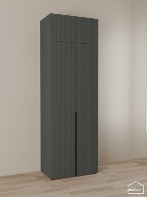 Шкаф с антресолью Linnea MHR-2A-3 2450х800х510 (Графит-М 11.1.25) в Красноуральске - krasnouralsk.ok-mebel.com | фото