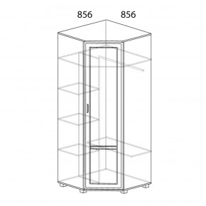 Шкаф угловой №243 Белла в Красноуральске - krasnouralsk.ok-mebel.com | фото 2