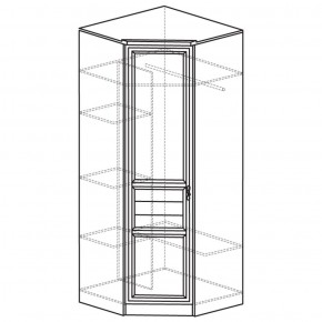 Шкаф угловой 50 Лира Нортон светлый (угол 854х854) в Красноуральске - krasnouralsk.ok-mebel.com | фото 2