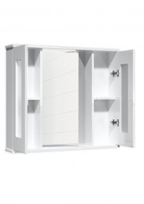 Шкаф-зеркало Кристалл 80 АЙСБЕРГ (DA1804HZ) в Красноуральске - krasnouralsk.ok-mebel.com | фото 2