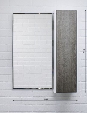 Шкаф-зеркало Uno 60 Дуб серый левый/правый Домино (DU1503HZ) в Красноуральске - krasnouralsk.ok-mebel.com | фото 7