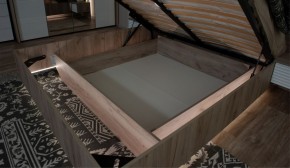 Спальня Джулия Кровать 160 МИ с подъемным механизмом Дуб крафт серый в Красноуральске - krasnouralsk.ok-mebel.com | фото 3