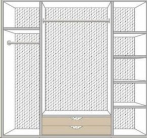 Спальня Ольга (комплект 4 дв.) беж/золото в Красноуральске - krasnouralsk.ok-mebel.com | фото 3