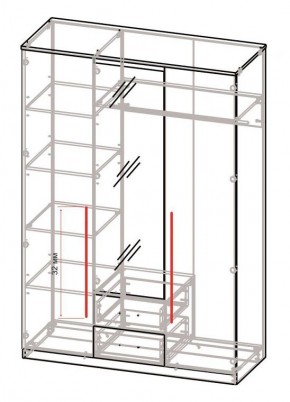 Спальный гарнитур Роксана (модульный) ЯШС в Красноуральске - krasnouralsk.ok-mebel.com | фото 5