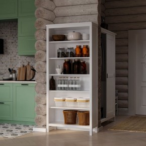 Стеллаж 00 Кантри, массив сосны, цвет белый в Красноуральске - krasnouralsk.ok-mebel.com | фото 4