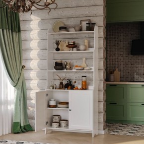 Стеллаж 20 Вествик, массив сосны, цвет белый в Красноуральске - krasnouralsk.ok-mebel.com | фото 4
