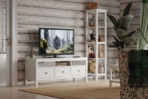 Стеллаж 420 Кантри, массив сосны, цвет белый в Красноуральске - krasnouralsk.ok-mebel.com | фото 4