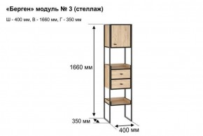 Стеллаж "Берген 3" в Красноуральске - krasnouralsk.ok-mebel.com | фото 8